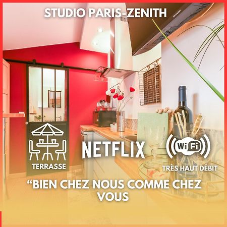 Ferienwohnung Paris-Zenith-Bienvenue-Terrasse-Netflix Pantin Exterior foto