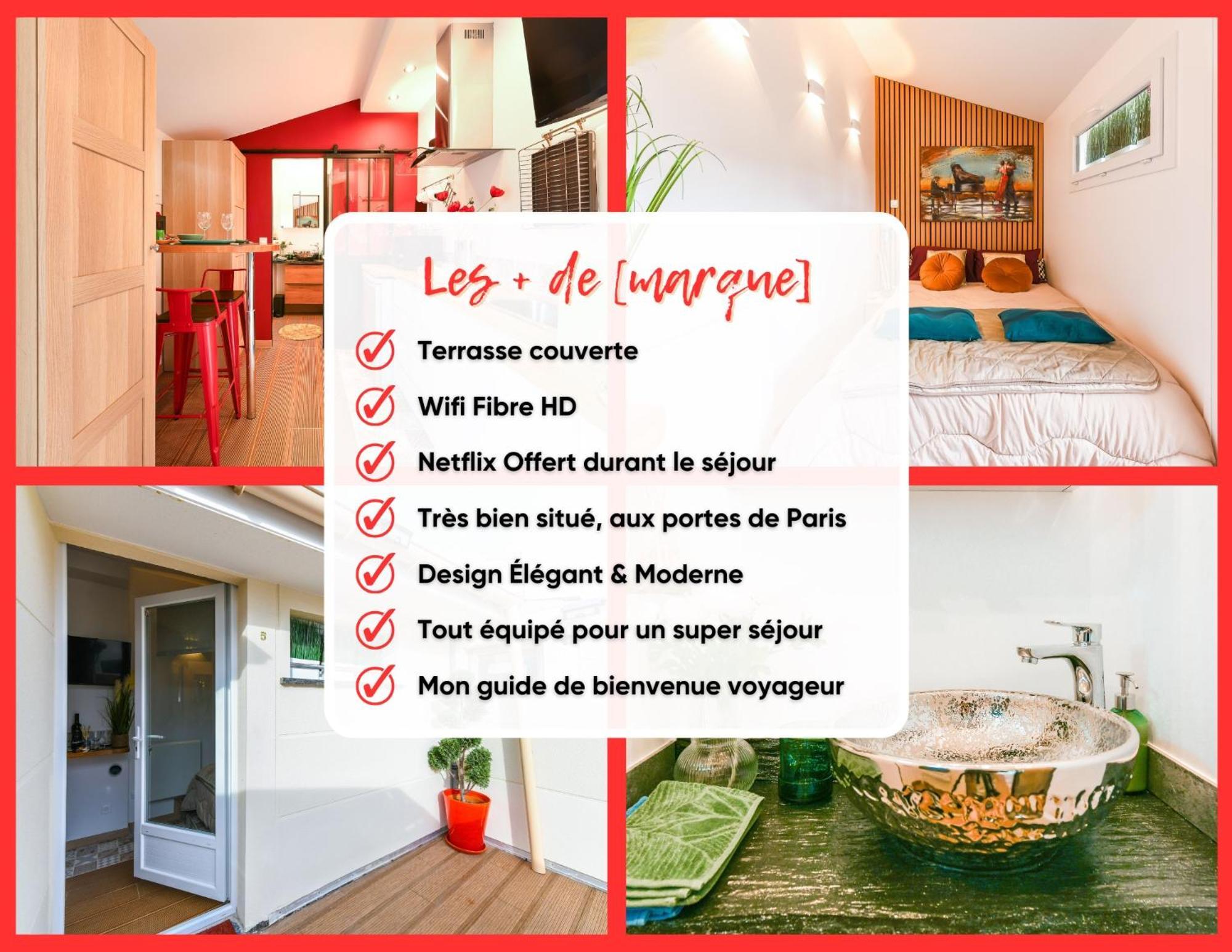 Ferienwohnung Paris-Zenith-Bienvenue-Terrasse-Netflix Pantin Exterior foto