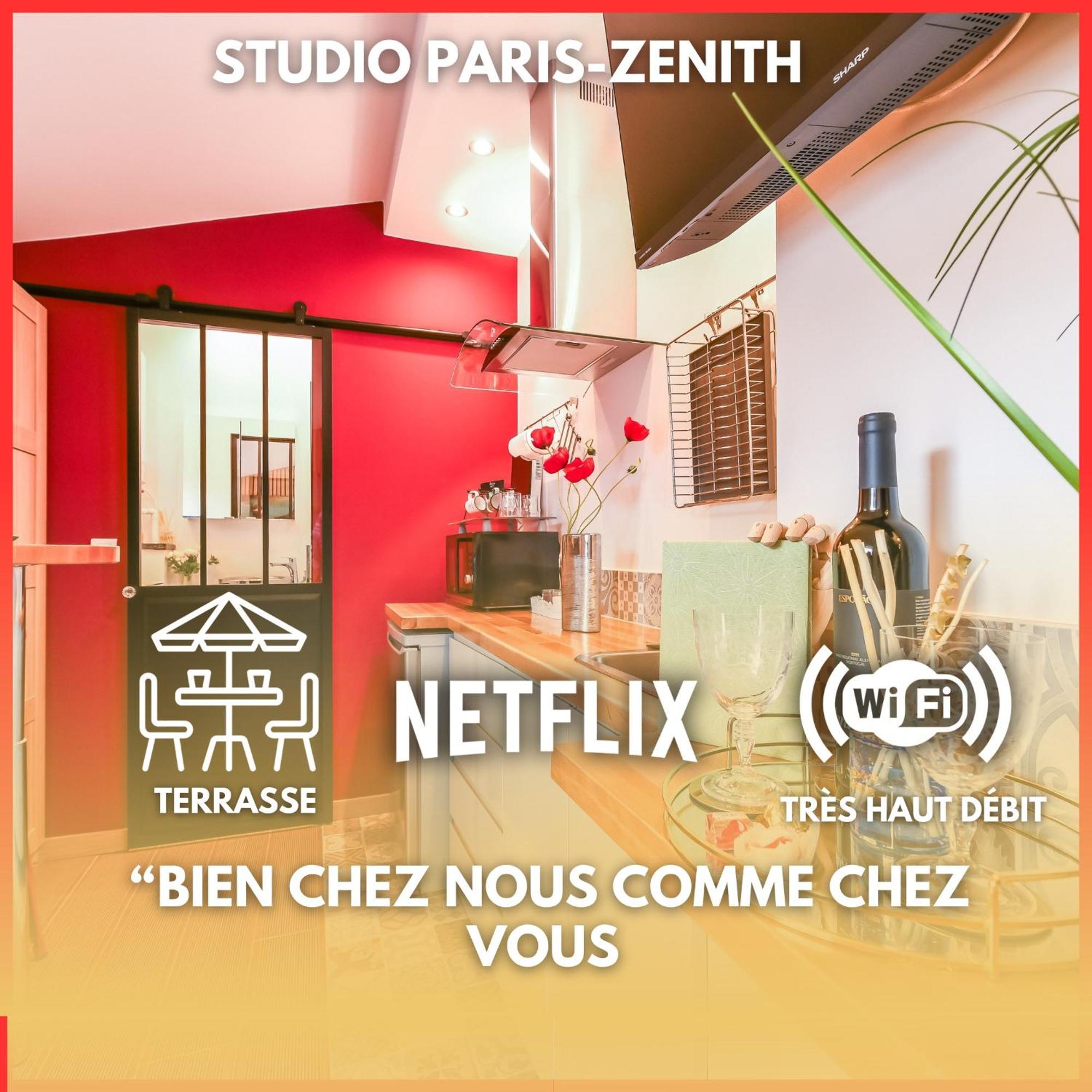 Ferienwohnung Paris-Zenith-Bienvenue-Terrasse-Netflix Pantin Exterior foto